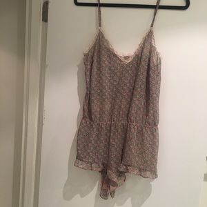 Oysho chiffon night rompers onesie